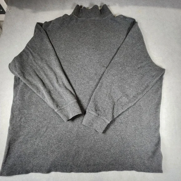 Polo Ralph Lauren Sweater Mens 3XB Charcoal Gray Quarter Zip Estate Rib Pullover - Picture 11 of 11